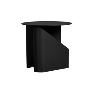 Hot woud Sentrum Side Table, Black painted metal