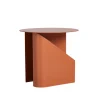 New woud Sentrum Side Table, Burnt Orange, painted metal