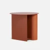 New woud Sentrum Side Table, Burnt Orange, painted metal