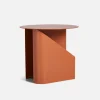 New woud Sentrum Side Table, Burnt Orange, painted metal