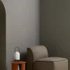 New woud Sentrum Side Table, Burnt Orange, painted metal