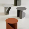 New woud Sentrum Side Table, Burnt Orange, painted metal