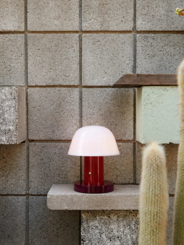 New &Tradition Setago Portable Lamp JH27, Maroon/Grape