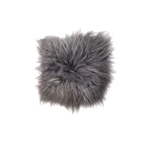 Best Black Sheep White Light Silver Icelandic Sheepskin Chairpad