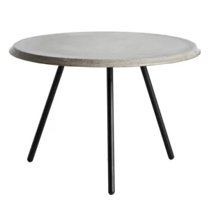 Best woud Soround Coffee Table, Concrete Top, 60cm W x 39cm H