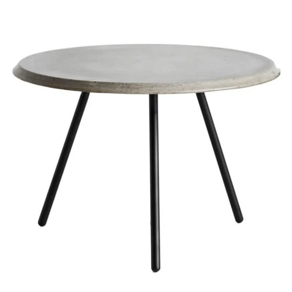 Best woud Soround Coffee Table, Concrete Top, 60cm W x 39cm H