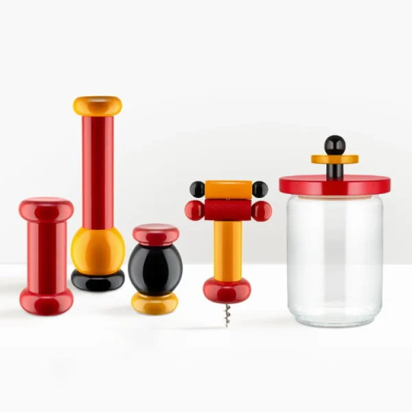 Clearance Alessi Sottsass Twergi Corkscrew, Yellow/Red