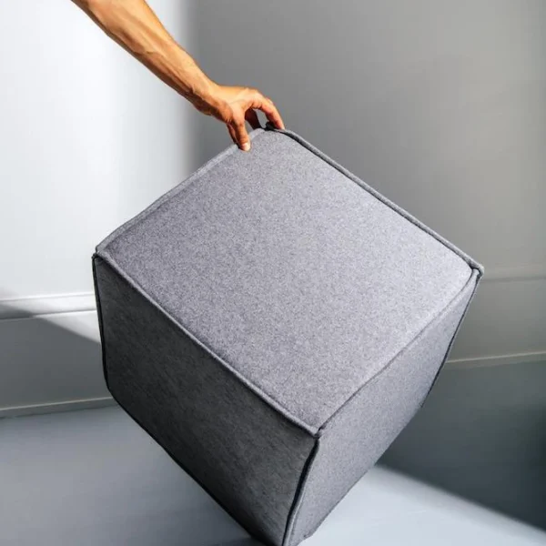 Cheap Softline SPACE Pouf, 620 light grey,Felt