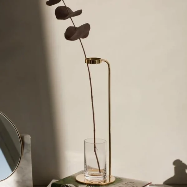 Store Audo Stem Vase, Mirror Polished Brass