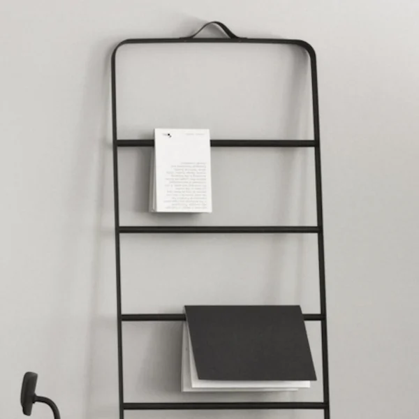 Best Audo Towel Ladder Black/Dark Oak