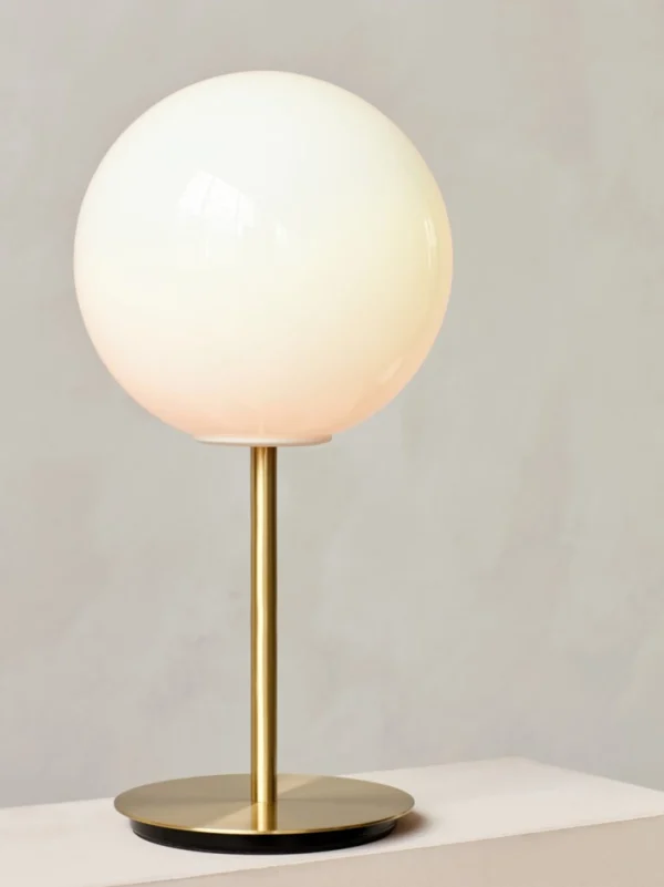 Shop Audo TR Bulb Table Lamp High Dimmer, Brushed Brass (matte dim to warm bulb)