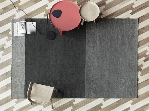 Discount Muuto Varjo Rug, Dark Grey, 200 x 300 cm