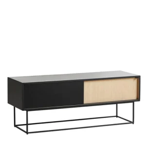 Flash Sale woud Virka sideboard, Low, black/white