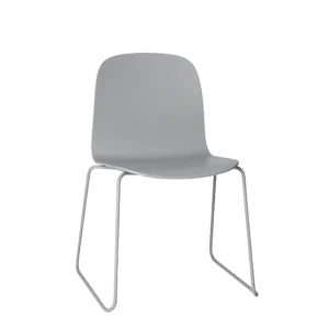 Hot Muuto Visu Chair, Metal Base, Grey/Grey