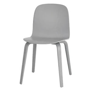 Clearance Muuto Visu Chair, Wood Base/Wood Shell, Grey