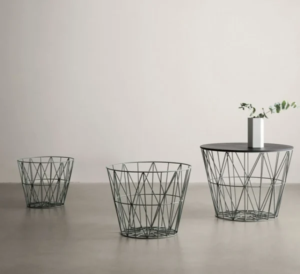 Store Ferm Living Wire Basket, Small, Black