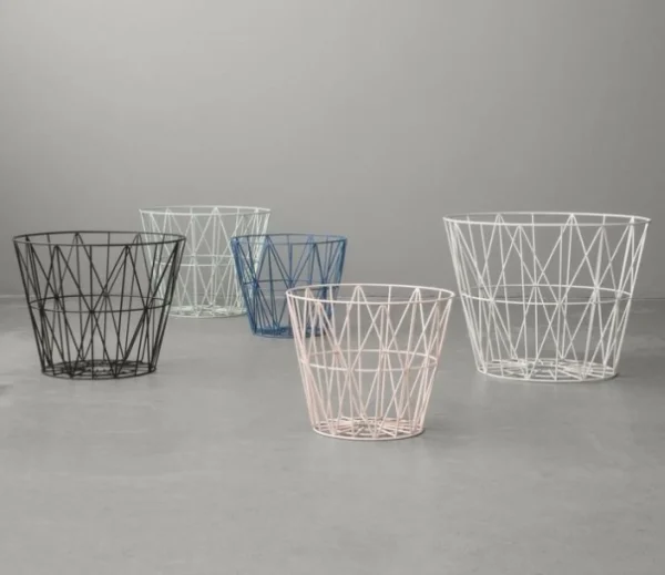 Store Ferm Living Wire Basket, Small, Black