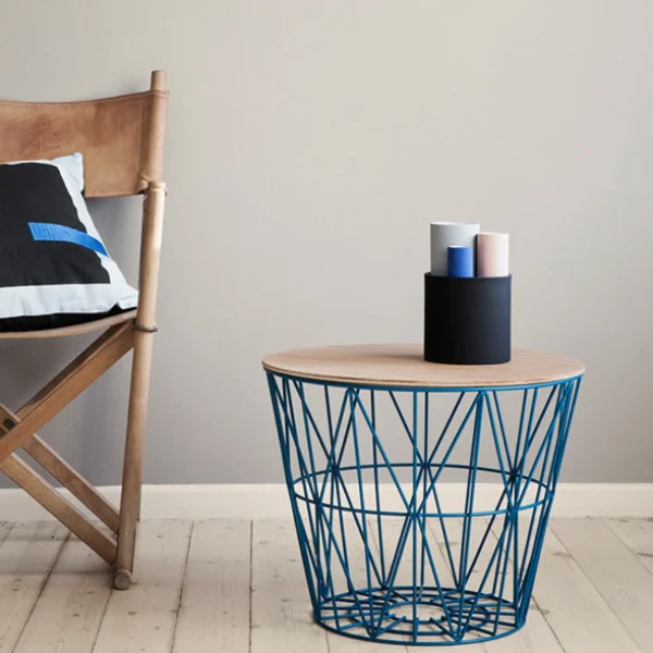 Flash Sale Ferm Living Wire Basket Top, Light Oiled Oak, Medium 50cm